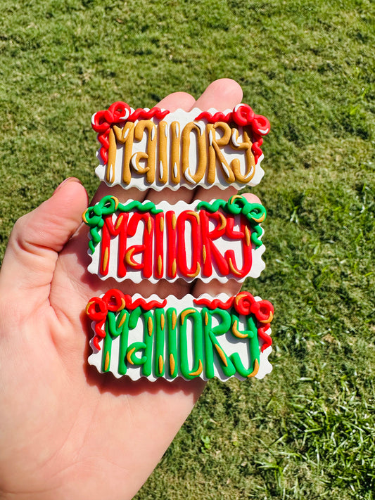 Preorder Christmas Bow Name